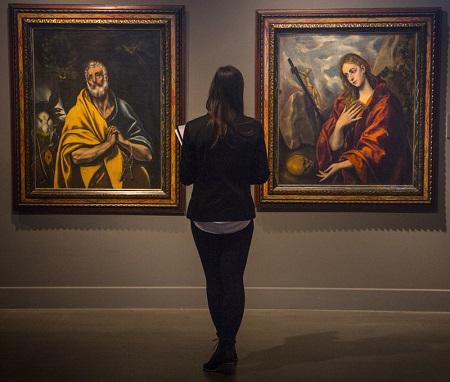 Les llàgrimes de Sant Pere i la Magdalena penitent del Greco (Museu del Cau Ferrat, Consorci del Patrimoni de Sitges) són les dues obres centrals de l’exposició