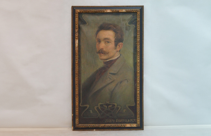 Autoretrat, per Josep Guardiola i Bonet (Vila de Gràcia, 1869 – Barcelona, 1950)