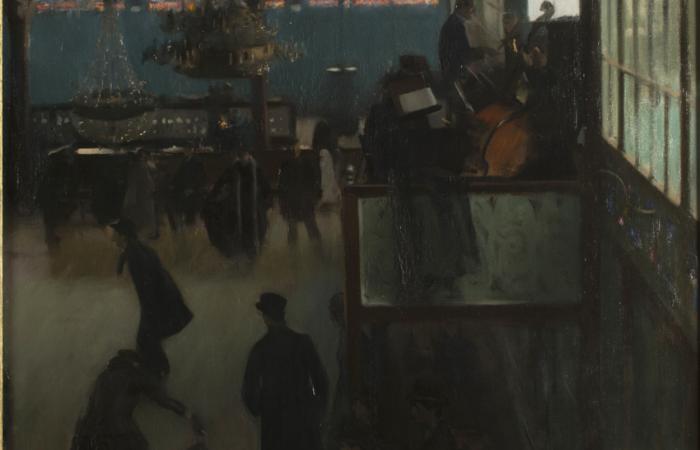 ‘Ball al Moulin de la Galette’, de Ramon Casas (1890-91) ‘Ball al Moulin de la Galette’, de Ramon Casas (1890-91)