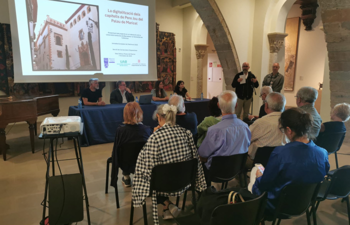 La presentación del proyecto de digitalización de los capiteles de Pere Jou del Palacio de Maricel inicia las Jornadas Europeas del Patrimonio 2025 en Sitges La presentación del proyecto de digitalización de los capiteles de Pere Jou del Palacio de Maricel inicia las Jornadas Europeas del Patrimonio 2025 en Sitges
