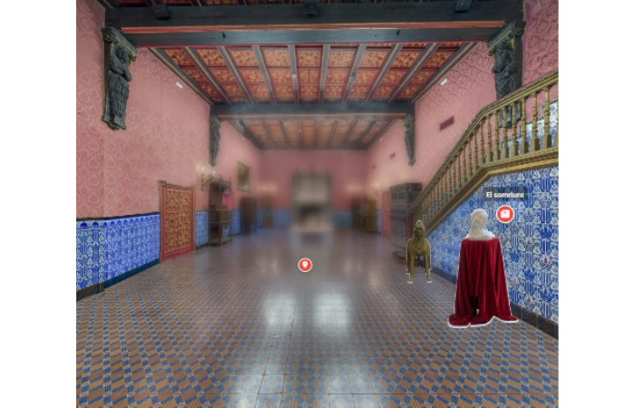 Recreació virtual del Saló d'Or