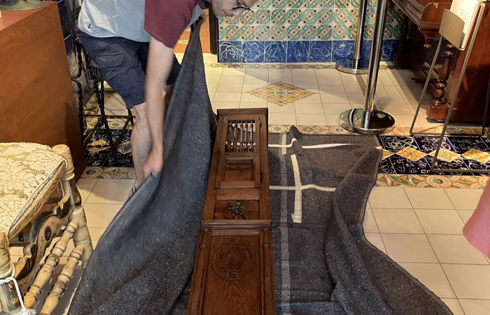 La restauración del reloj del despacho del Cau Ferrat le permite recuperar su conjunto patrimonial