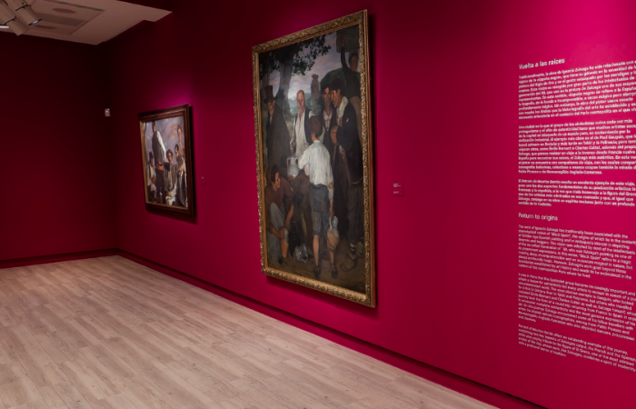 Imatge de la sala on s’exposa ‘La partició del vi’ a l’exposició de Zuloaga a la Fundació Mapfre de Madrid Imatge de la sala on s’exposa ‘La partició del vi’ a l’exposició de Zuloaga a la Fundació Mapfre de Madrid