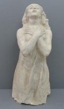 'Oració'. Esbós per al panteó de la família Camps i Nonell del Cementiri de Lloret de Mar. Barcelona, 1909. Guix brunyit. Ismael Smith i Marí (Barcelona, 1886 - Nova York, 1972)