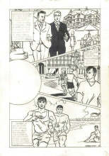 'Històries de Sitges: Mascles al sol'. 2000. Dibuix a la tinta xinesa a la ploma sobre paper vegetal; llapis de grafit sobre paper Canson. Sebastià Martín Sánchez, 'Sebas Martín' (Barcelona, 1961)